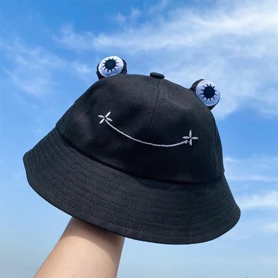 black frog hat